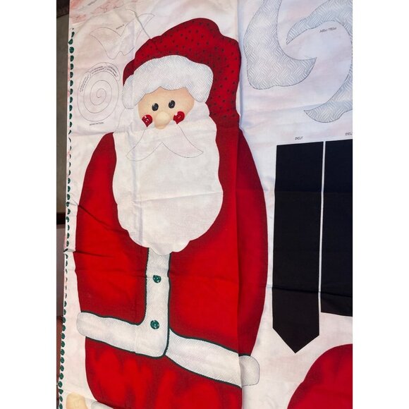 Vintage 1990s Daisy Kingdom Traditional Santa Door Panel Cut and Sew 3769 40 Inc - Picture 5 of 7